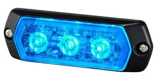 LPT-1M1-B: Warning Light, Blue, 24VDC, 6W, IP68, NEMA 4X, NEMA 13, 13.5mm H, LPT Series