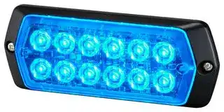 LPT-2M1-B: Warning Light, Blue, 24VDC, 14.4W, IP68, NEMA 4X, NEMA 13, 13.5mm H, LPT Series