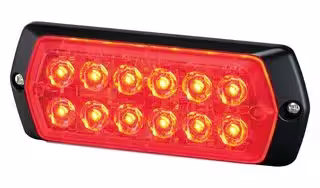 LPT-2M1-R: Warning Light, Red, 24VDC, 13.2W, IP68, NEMA 4X, NEMA 13, 13.5mm H, LPT Series