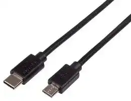 MEFUSBB30CV1: USB Cable, Type C Plug to Micro USB Plug, 300 mm, 11.8 ", USB 2.0, Black