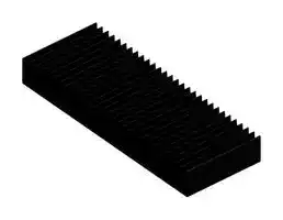 SK 42 75 SA: Heat Sink, Standard Extruded, Black Anodized, 1.65 °C/W, 200 mm, 25 mm, 75 mm