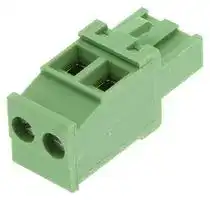 20020008-H021B01LF: TERMINAL BLOCK PLUGGABLE, 2 POSITION, 24-12AWG