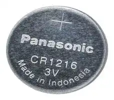 CR-1216/BN: Battery, 3 V, 1216, Lithium Manganese Dioxide, 25 mAh, Flat Top, 1