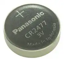CR-2477/VCN: Battery, 3 V, 2477, Lithium Manganese Dioxide, 1 Ah, PCB Pins, 1