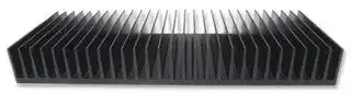 SK 42 150 SA: Heat Sink, Standard Extruded, Black Anodized, 1.65 °C/W, 200 mm, 25 mm, 150 mm