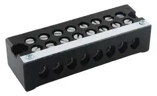 1108: TERMINAL BLOCK, BARRIER, 8 POSITION, 18-6AWG