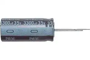 UPM1V222MHD: ALUMINUM ELECTROLYTIC CAPACITOR 2200UF, 35V, 20%, RADIAL
