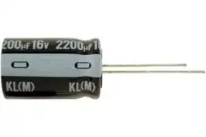 UKL1C220KDDANATD: ALUMINUM ELECTROLYTIC CAPACITOR, 22UF, 16V, 10%, RADIAL