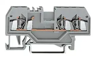 0280-0687: GROUND TERMINAL BLOCK, DIN RAIL, 3 POSITION, 28-12AWG