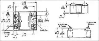 6312AXXMDS-DC3: SSR, PANEL MOUNT, 200VDC, 32VDC, 12A