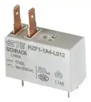 RZF1-1A4-L012: POWER RELAY, SPST-NO, 16A, 12VDC, TH