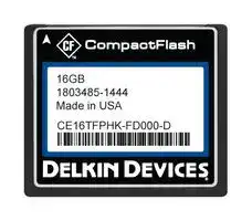 CE16TFPHK-FD000-D: MEMORY CARD, COMPACTFLASH, SLC, 16GB