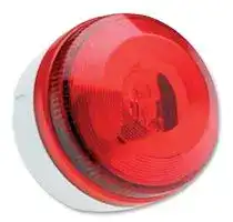 X195-02WH-02FA: Beacon, Xenon, Red, Steady, 28VAC, IP65, 104mm Dia., 73mm Height