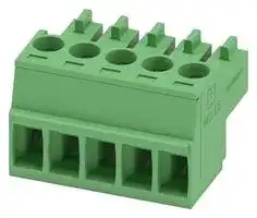 1840395: Pluggable Terminal Block, 3.5 mm, 5 Ways, 28 AWG, 16 AWG, 1.5 mm², Screw