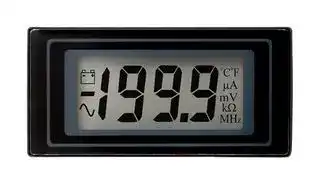 DPM 500: Digital Panel Meter, DC Millivolts, 3-1/2Digits, 0-200mV, 12.5mm Digit Height, 14V