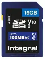INSDH16G-100V10: SDHC Memory Card, High Speed, UHS-I, U1 V10, 16GB, 100Mbps