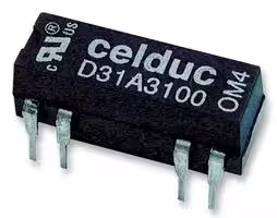 D32A3100: Reed Relay, DPST-NO, 5 VDC, D32A Series, Through Hole, 200 ohm, 500 mA