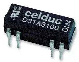 D32A3100: Reed Relay, DPST-NO, 5 VDC, D32A Series, Through Hole, 200 ohm, 500 mA
