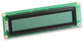 PC2402LRS-AWA-B-Q: Alphanumeric LCD, 24 x 2, Black on Yellow / Green, 5V, Parallel, English, Japanese, Transflective
