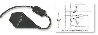 LR02-L20M: Float Switch, LR02 Series, Non Mercury, Hypalon, 250 V, 5 A, 20 m Cable