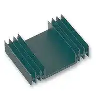 02HN-00500-A-200: Heat Sink, Extruded Range - 1, Black Anodized,Undrilled, 5.7 °C/W, 63.5 mm, 15.6 mm, 50 mm