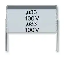 B32562J1105K000: General Purpose Film Capacitor, Metallized PET Stacked, Radial, 1 µF, ± 10%, 63 V, 100 V