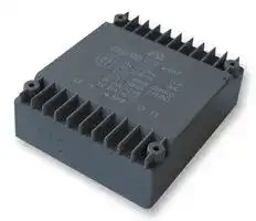 45077: PCB Transformer, UI 48 x 26, Encapsulated Safety Isolating, 115V, 230V, 2 x 18V, 60 VA, 50Hz / 60Hz
