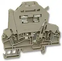 161640 ZSI2.5: Fused Terminal Block, 2 Ways, 26 AWG, 12 AWG, 4 mm², Screw, 6.3 A