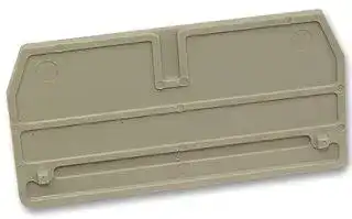 160874: End Cover, for Use with Feed Through Terminal Blocks, Beige