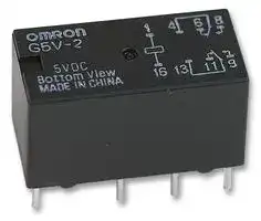 G5V-2   DC3: Signal Relay, 3 VDC, DPDT, 2 A, G5V-2 Series, Through Hole, Non Latching