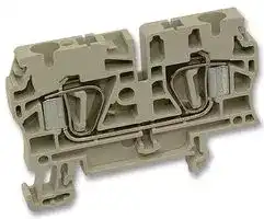 163205 ZDU4: DIN Rail Mount Terminal Block, 1 Ways, 26 AWG, 10 AWG, 32 A