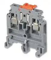 011598600: DIN Rail Mount Terminal Block, 2 Ways, 22 AWG, 10 AWG, 2.5 mm², Screw, 20 A