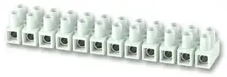 32712: Panel Mount Barrier Terminal Block, 1 Row, 12 Ways, 82 A