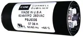 PSU24315A — ALUMINUM ELECTROLYTIC CAPACITOR 243-292UF 125V, 20%, QC