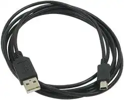 CSMUAMB5-2M.: COMPUTER CABLE, USB A PLUG - MINI B PLUG, 2M, BLACK