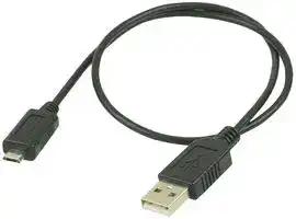 CSMUAMICB-05M: COMPUTER CABLE, USB, 0.5M, BLACK