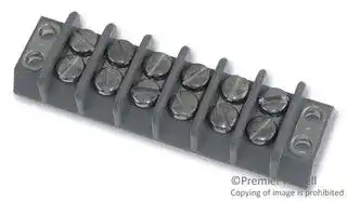 37TB06F: TERMINAL BLOCK, PANEL, 9.5MM, 6 POSITION, 16AWG