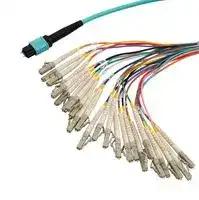 MPM24OM3-FLCR-05: FIBRE CORD, MPO PLUG-LC, MM, 500MM