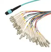 MPM24OM4-FLCR-05: FIBRE CORD, MPO PLUG-LC, MM, 500MM