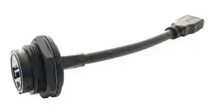 UA-30PMFL-LC7B30: USB CABLE, TYP A PLUG- TYP A RCPT, 300MM