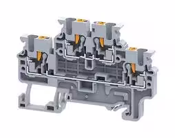 CPDL2.5: TERMINAL BLOCK, DIN RAIL, 4POS, 1KV, 24A