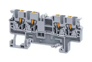 CP2.5/4: TERMINAL BLOCK, DIN RAIL, 4POS, 1KV, 24A