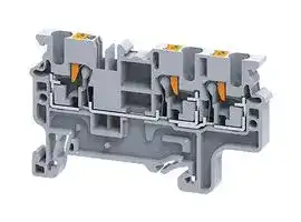 CP2.5/3: TERMINAL BLOCK, DIN RAIL, 3POS, 1KV, 24A