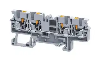 CP4/4: TERMINAL BLOCK, DIN RAIL, 4POS, 1KV, 32A