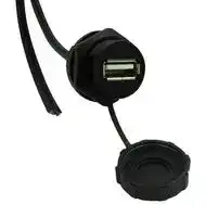67U2BD-003-K: USB CABLE, 2.0 A RECPT-FREE END, 914.4MM