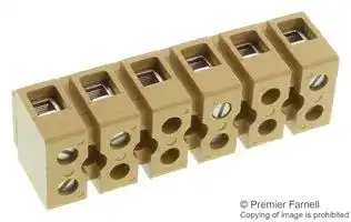 0620120000: TERMINAL BLOCK, STANDARD, 6 POSITION, 22-10AWG