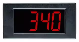DPM340: Digital Panel Meter, DC Millivolts, 3-1/2Digits, 0-200mV, 8mm Digit Height, 5.25V