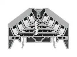 1173890000: DIN RAIL TERMINAL BLOCK, 16POS, 16AWG