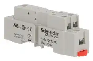 70-781D5R-1A: RELAY SOCKET, 16A, 5POS, DIN RAIL/PANEL