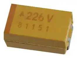 TCJX477M006R0100: CAP, TANT, POLYMER, 470UF, 6.3V, 2917
